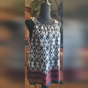 AB Studio black, white and red Size L Tank